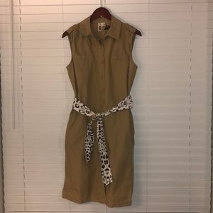 Women’s  “Safari” Button Down Shirt Dress